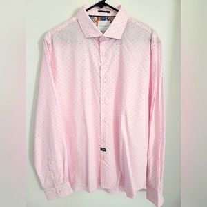 Men's XL Denim & Flower long-sleeved button-up shirt